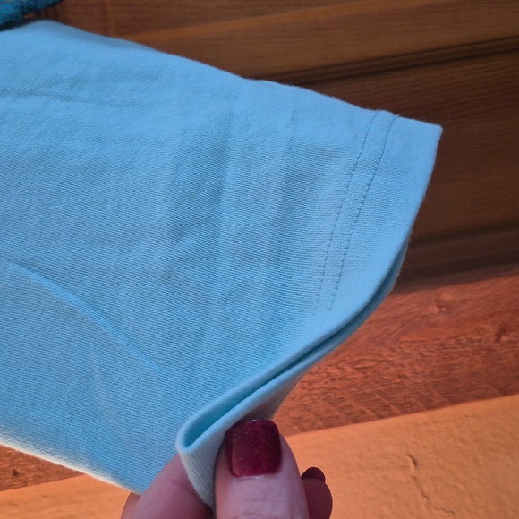 Quacker Factory Sky Blue Or Aqua Sequin Front 3/4 Sleeve With Shoulder Pads XL - Picture 3 of 12